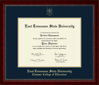 East Tennessee State University diploma frame - Gold Embossed Diploma Frame in Sutton