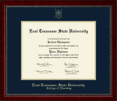 East Tennessee State University diploma frame - Gold Embossed Diploma Frame in Sutton