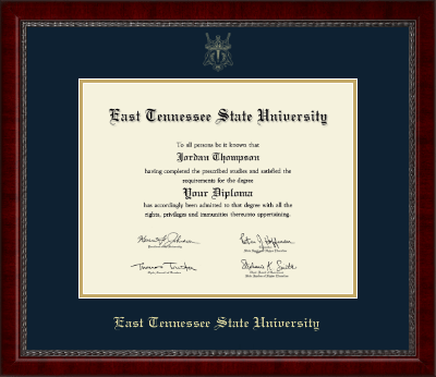 East Tennessee State University diploma frame - Gold Embossed Diploma Frame in Sutton