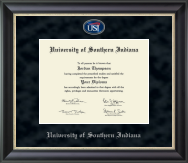 University of Southern Indiana diploma frame - Regal Edition Diploma Frame in Noir