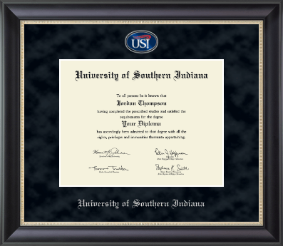 University of Southern Indiana diploma frame - Regal Edition Diploma Frame in Noir