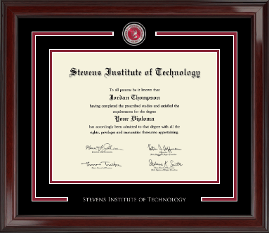 Stevens Institute of Technology diploma frame - Showcase Edition Diploma Frame in Encore