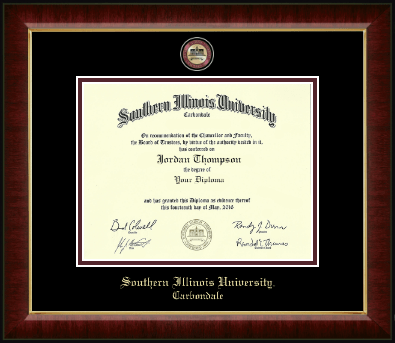 Southern Illinois University Carbondale diploma frame - Masterpiece Medallion Diploma Frame in Murano