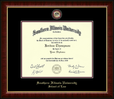 Southern Illinois University Carbondale diploma frame - Masterpiece Medallion Diploma Frame in Murano