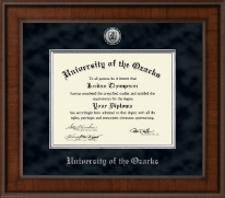 University of the Ozarks diploma frame - Presidential Silver Engraved Diploma Frame in Madison