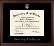 University of the Ozarks diploma frame - Silver Embossed Diploma Frame in Studio