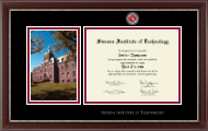 Stevens Institute of Technology diploma frame - Campus Scene Masterpiece Diploma Frame in Chateau