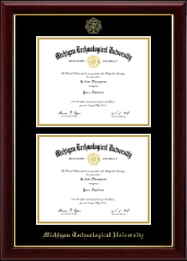 Michigan Technological University diploma frame - Double Diploma Frame in Gallery
