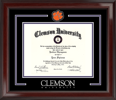 Clemson University diploma frame - Spirit Medallion Diploma Frame in Encore