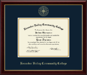 Kennebec Valley Community College diploma frame - Gold Embossed Diploma Frame in Galleria