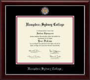 Hampden-Sydney College diploma frame - Masterpiece Medallion Diploma Frame in Gallery Silver