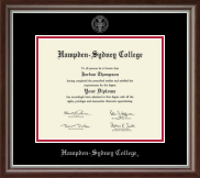 Hampden-Sydney College diploma frame - Silver Embossed Diploma Frame in Devonshire