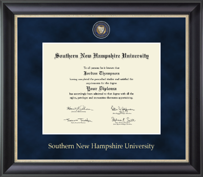 Southern New Hampshire University diploma frame - Regal Edition Diploma Frame in Noir