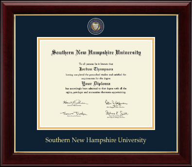 Southern New Hampshire University diploma frame - Masterpiece Medallion Diploma Frame in Gallery