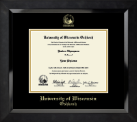 University of Wisconsin Oshkosh diploma frame - Gold Embossed Diploma Frame in Eclipse