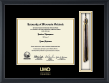 University of Wisconsin Oshkosh diploma frame - Tassel & Cord Diploma Frame in Obsidian
