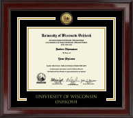 University of Wisconsin Oshkosh diploma frame - Showcase Edition Diploma Frame in Encore