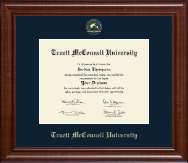 Truett McConnell University Gold Embossed Diploma Frame in Prescott