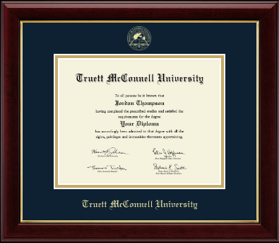Truett McConnell University diploma frame - Gold Embossed Diploma Frame in Gallery