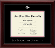 San Diego State University diploma frame - Silver Embossed Diploma Frame in Gallery Silver