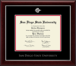 Silver Embossed Diploma Frame