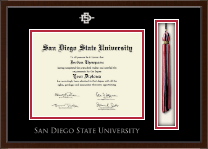 San Diego State University Tassel Edition Diploma Frame in Delta