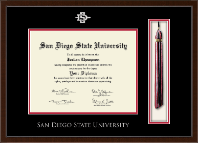 San Diego State University diploma frame - Tassel & Cord Diploma Frame in Delta