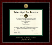 University of San Francisco diploma frame - Gold Engraved Medallion Diploma Frame in Sutton