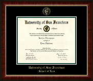 University of San Francisco diploma frame - Gold Embossed Diploma Frame in Murano
