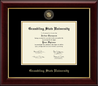 Grambling State University diploma frame - Masterpiece Medallion Diploma Frame in Gallery