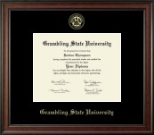 Grambling State University diploma frame - Gold Embossed Diploma Frame in Studio