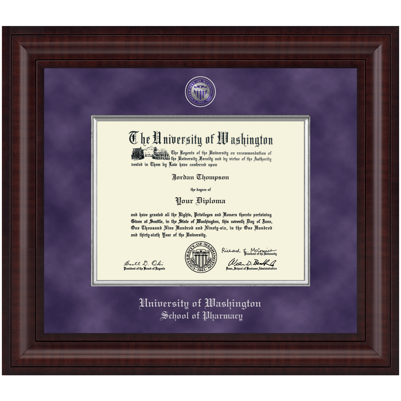 Presidential Masterpiece Diploma Frame in Premier University of