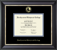University of South Florida diploma frame - Gold Embossed Diploma Frame in Noir