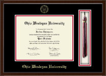 Ohio Wesleyan University diploma frame - Tassel & Cord Diploma Frame in Delta