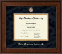 Ohio Wesleyan University Presidential Masterpiece Diploma Frame in Madison