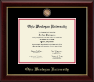Ohio Wesleyan University diploma frame - Masterpiece Medallion Diploma Frame in Gallery