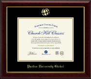 Purdue University Global Gold Embossed Diploma Frame in Gallery