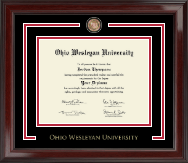 Ohio Wesleyan University diploma frame - Showcase Edition Diplom Frame in Encore