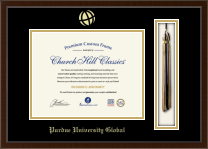 Purdue University Global diploma frame - Tassel Edition Diploma Frame in Delta