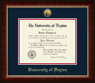University of Dayton diploma frame - Gold Engraved Medallion Diploma Frame in Murano