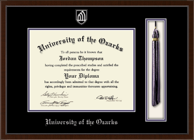 University of the Ozarks diploma frame - Tassel & Cord Diploma Frame in Delta