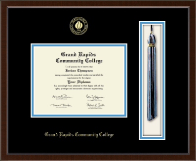 Grand Rapids Community College diploma frame - Tassel & Cord Diploma Frame in Delta