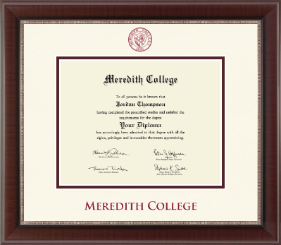 Meredith College diploma frame - Dimensions Diploma Frame in Chateau