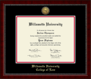 Willamette University diploma frame - Gold Engraved Medallion Diploma Frame in Sutton