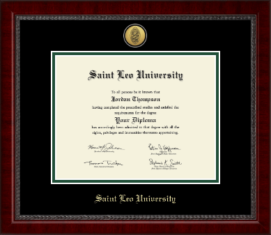 Saint Leo University diploma frame - Gold Engraved Medallion Diploma Frame in Sutton