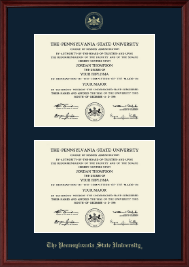 Double Diploma Frame