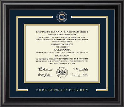 Pennsylvania State University diploma frame - Showcase Edition Diploma Frame in Midnight