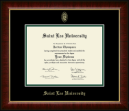 Saint Leo University diploma frame - Gold Embossed Diploma Frame in Murano
