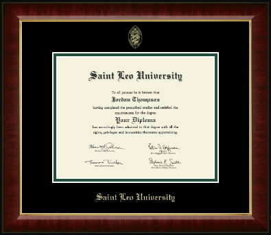 Saint Leo University diploma frame - Gold Embossed Diploma Frame in Murano