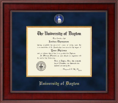 University of Dayton diploma frame - Presidential Masterpiece Diploma Frame in Jefferson